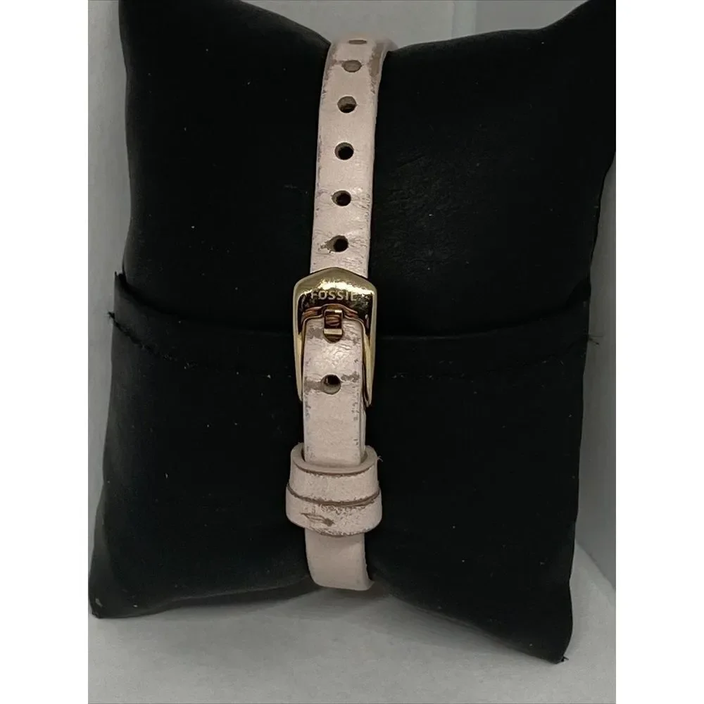 Fossil Q FTW5023 Womens Annette Pink Leather Analog Dial Hybrid Smartwatch CM631
